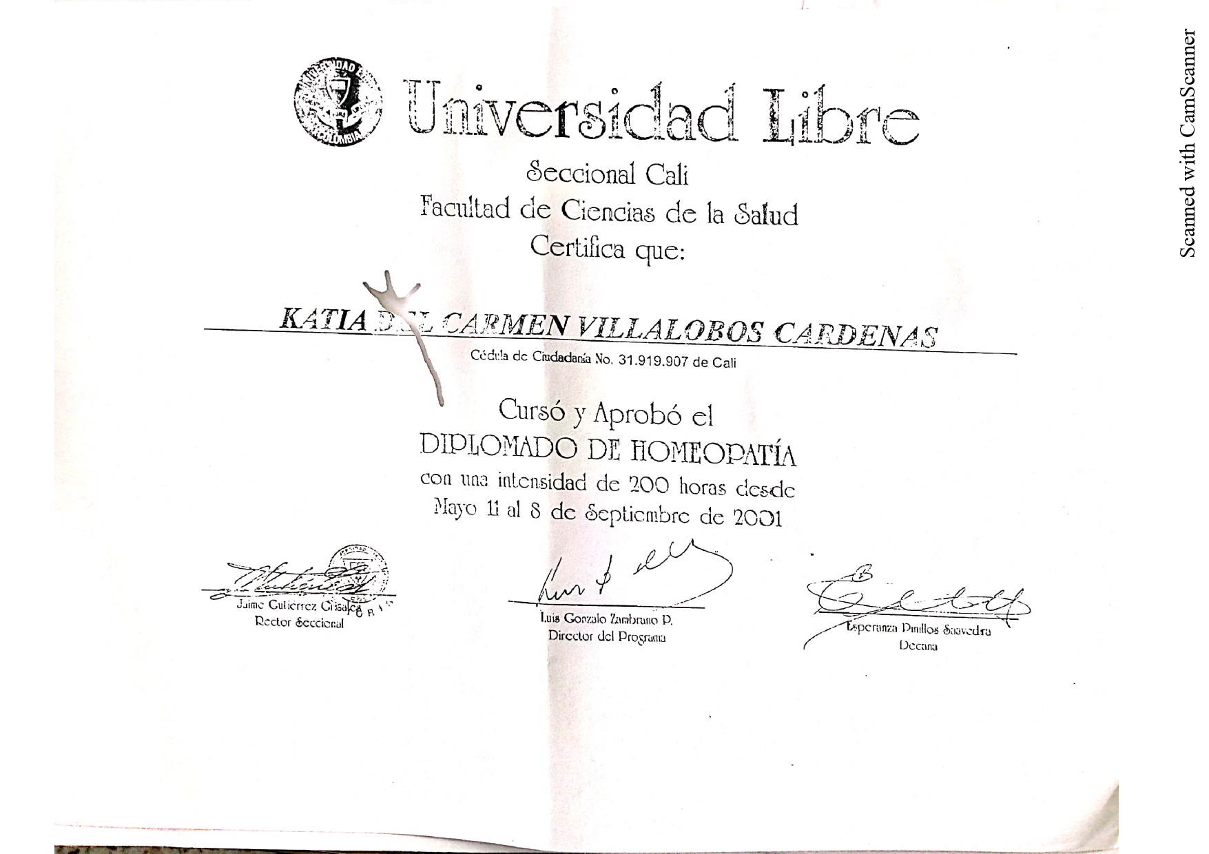 Diploma en Homeopatía